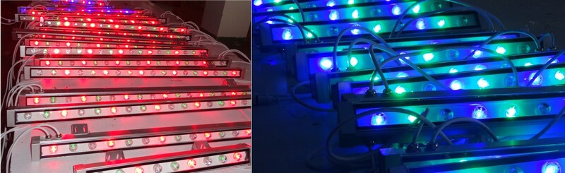 RGB DMX 512 wall washers