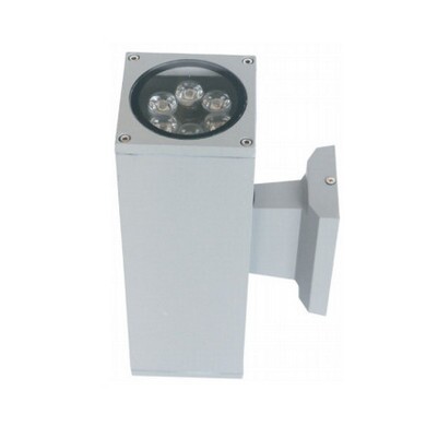 Square 2x6W LED Outdoor Wall Light